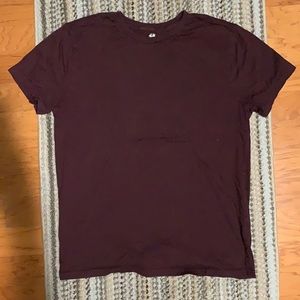 Maroon H&M shirt sleeve shirt